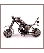 Bike Enthusiast Souvenir Miniature Crafted Metal Iron Motorcycle with Fe... - €63,78 EUR