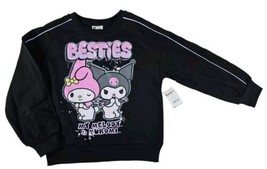 Kuromi My Melody  Sweatshirt ~Black Pullover Sanrio Shirt Top Size XL (14-16) - £16.35 GBP