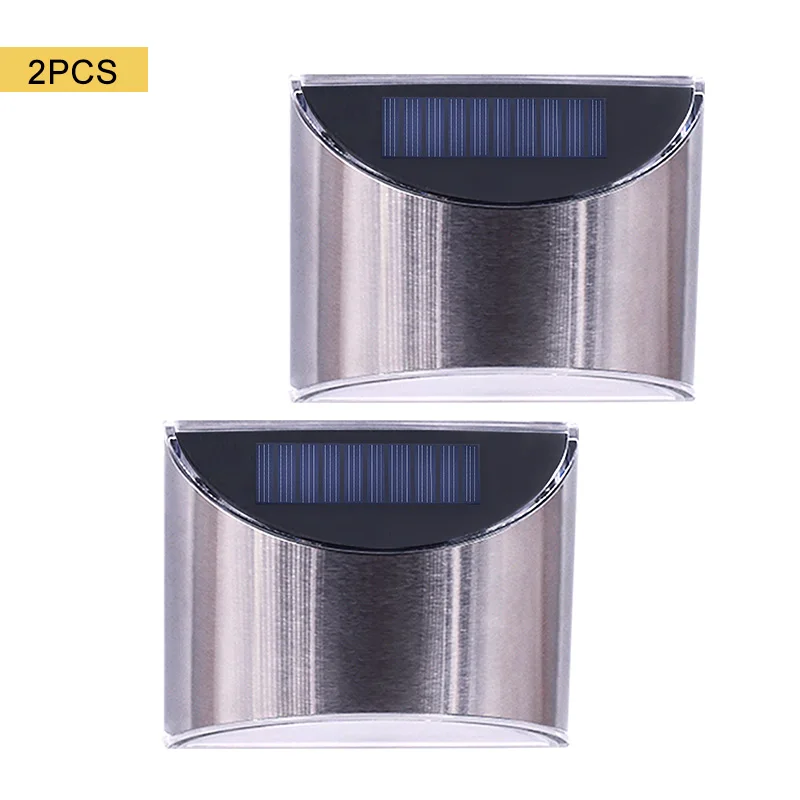 LED Solar Light PIR Motion Sensor Waterproof Outdoor Wall Lights Stainless Steel - £46.88 GBP