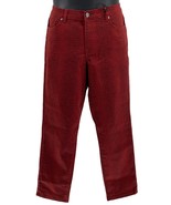 DG2 By Diane Gilman Women&#39;s Stretch Skinny Jean Size 14P  Wine Reptile Red - £13.56 GBP