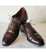 Vintage Brooks Brothers English Brown Cap Toe Dress Shoes 10.5 B Made In... - $125.00