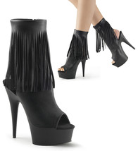 FINAL SALE PLEASER Sexy Stripper 6&quot; Heel Platform Open Toe Ankle High Bo... - $946.78 MXN