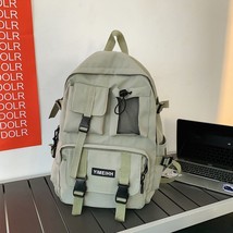 Multifunctional Teenager Laptop Backpack Women Cool Canvas School Bag High Quali - £53.08 GBP