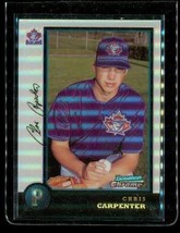 Vintage 1998 Bowman Chrome Refractor Baseball Card #110 Chris Carpenter Jays - £9.91 GBP