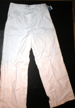 NWT $278 Badgley Mischka White Linen Lined Pants 6 30 X 33 Designer Beau... - £215.17 GBP