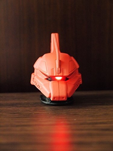 Japan BANDAI MOBILE SUIT Gundam Head Figure Set Keychain MS-14S (YMS-14) Gelg...