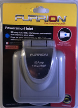 Furrion F52INS-GS Grey 50A 125/250V Marine Powersmart Inlet Square W/LED Plug - £178.78 GBP