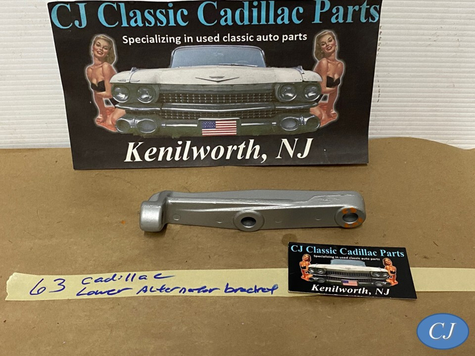 OEM 64 Cadillac 390 429 ALTERNATOR ALT LOWER MOUNTING BRACKET #1479849 - $64.34