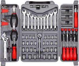 Cartman 123 Piece Socket Wrench Set Auto Repair Tool Set Toolbox Storage... - $69.93