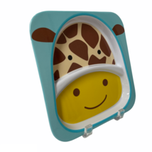 Skip Hop Zoo Giraffe Melamine Plate Fun Happy Animal Face For Little Ones New - £7.56 GBP