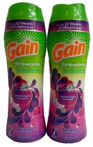 2X Gain Fireworks Moonlight Breeze In Wash Scent Booster 10 Oz. Each - £23.66 GBP