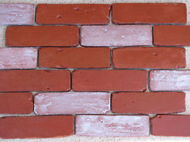 45- 8X2 ANTIQUE BRICK VENEER SIDE MOLDS, MOULDS FOR WALLS FLOORS PATIO C... - £119.58 GBP