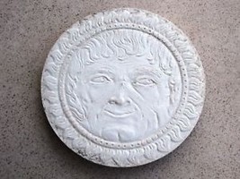 SUN GOD DESIGN STEPPING STONE CONCRETE, CEMENT MOLD, MOULD IS ROUND 18&quot;x... - £46.85 GBP