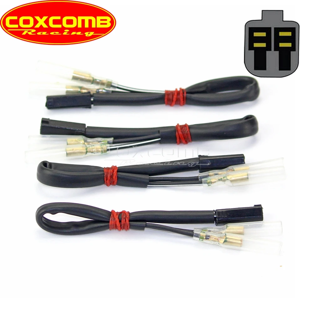 4x OEM Turn Signal Light Wiring Harness Connectors Adapter Plug for Suzuki GS500 - £11.48 GBP+