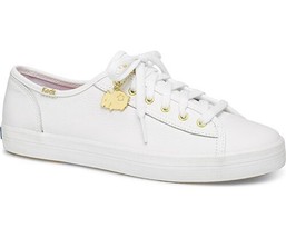 Keds Womens Kickstart Cny Leather Sneakers Size 6 Color White - £51.32 GBP