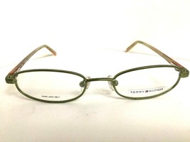 Vintage Tommy Hilfiger TH 2145 GRN Oval Green 47mm Eyeglasses Frame - £39.53 GBP