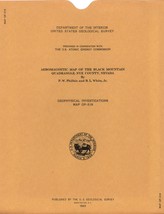 USGS Aeromagnetic Map: Black Mountain Quadrangle, Nye County, Nevada - $12.89