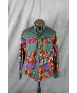 Vintage Western Shirt - Green and Adobe Pattern by Banjo - Men&#39;s Extra-L... - $102.34 CAD