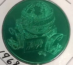 SCHLITZ BEER 1-1/2&quot; aluminum coin (1978) Mardi Gras - £7.72 GBP
