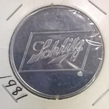 SCHLITZ BEER 1-1/2&quot; aluminum coin (1981) Mardi Gras - £7.90 GBP