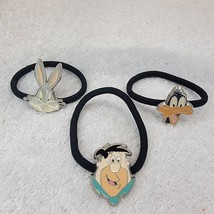 Vintage Bugs Bunny Fred Flintstone Daffy Duck Hair Ties Bands Pony Tail ... - $221.25 MXN