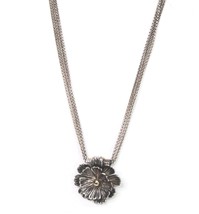 Joseph Esposito 925 Flower Pendant Necklace Sterling Silver 14k Gold ESP... - $69.29