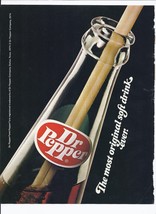 1974 Dr. Pepper Soda Print Ad Vintage 8.5&quot; x 11&quot; - $19.31