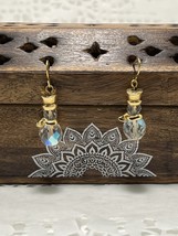 Vintage Crystal Snowman Dangle Earrings - €21,86 EUR