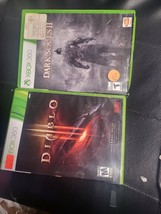 Lot Of 2 Dark Souls Ii [No Manual] +Diablo Iii [+ Manual] ( Xbox 360) - £6.33 GBP