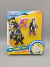 DC Super Friends Imaginext Batman &amp; Huntress 2&quot; Figure Set Factory Sealed - £6.60 GBP