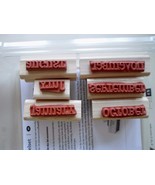 Stampin UP, Full Calendar Wood double mounted - $8.77