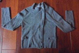 Ann Taylor Loft  Mock Turtleneck Wool Blend  zippered front SIZE SMALL S... - $22.49