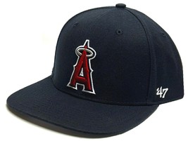 Los Angeles Angels MLB &#39;47 No Shot Captain Navy Blue Hat Cap Men&#39;s Snapback - £23.89 GBP