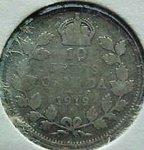 Canada Dime 1919 VG - $5.04