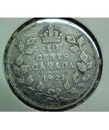 Canada Dime 1921 VG - $7.04