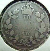 Canada Dime 1918 G - $6.84