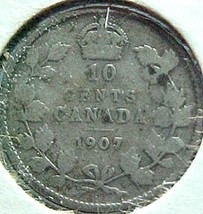 Canada Dime 1907 G - $8.24