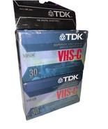 2 pack TDK VHS-C 30 Minute Superior High Grade VHS Tapes - $23.03 CAD