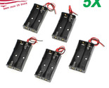 5Pcs Battery Holder Case Box With 4&quot; Wire Leads For 2X Series Aa Batteri... - £14.37 GBP