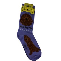 Irish Setter Dog Womens Socks Foozys Size 9-11 Purple - £5.44 GBP