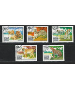 GUINE BISSAU 1984 Very Fine MLH Precancel Stamps  &quot; Animals Predators &quot; - £0.82 GBP