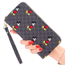 Black Women Wallets Cute Mickey Mouse Disney Purse Cash Credit Phone Holder Bag - £13.45 GBP