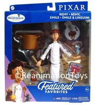 Mattel Disney Pixar Remy Ratatouille Emile 8.5&quot; Featured Favorite Figure NIB New - £39.95 GBP