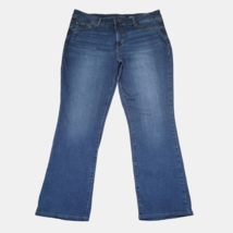 Falls Creek Bootcut Stretch Women&#39;s Size 18 Mid-Rise 5 Pocket Blue Denim Jeans - £13.64 GBP