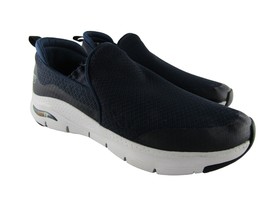 Men’s 10 (extra wide), Skechers Arch Fit Banlin Blue Slip-On Sneaker, NO INSOLE - £15.45 GBP