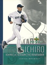 2002 Upper Deck MVP Ichiro A Season To Remember Ichiro Suzuki I1 Mariners - £1.01 GBP