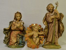 #0327 - 3 piece Fontanini Italy Nativity Holy Family 5&quot;  - $65.00