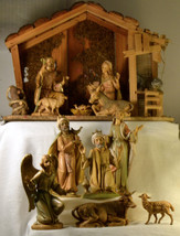 #0323 12 piece Fontanini 7&quot; Nativity with Stable Italy  - $300.00