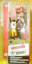 McFARLANE&#39;S TOY SPORTS PICKS NFL Figure Sereis 1 TONY GONZALEZ BRETT FAVRE - $55.99