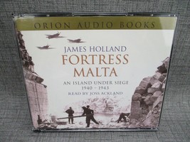 James Holland Fortress Malta An Island Under Siege 1940-1943 Audiobook CD  - $28.49